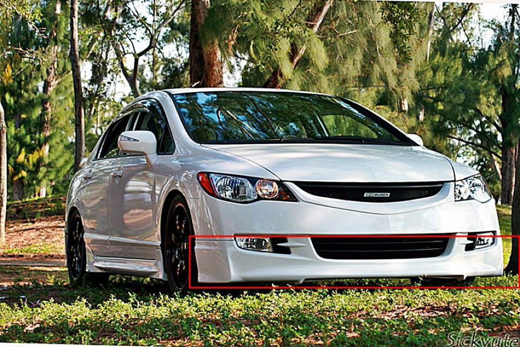 Honda Civic FD6 2007-2009(Makyajsız) Body Kit Plastik Çift Çıkış